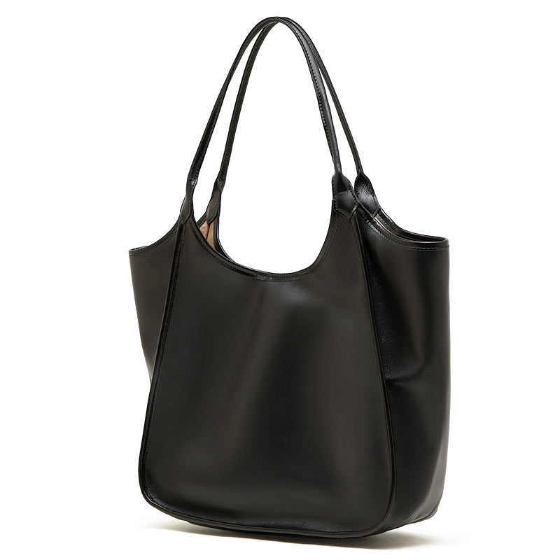 Cross-Border Top-Grain Leather Tote & Underarm Bag for Commute