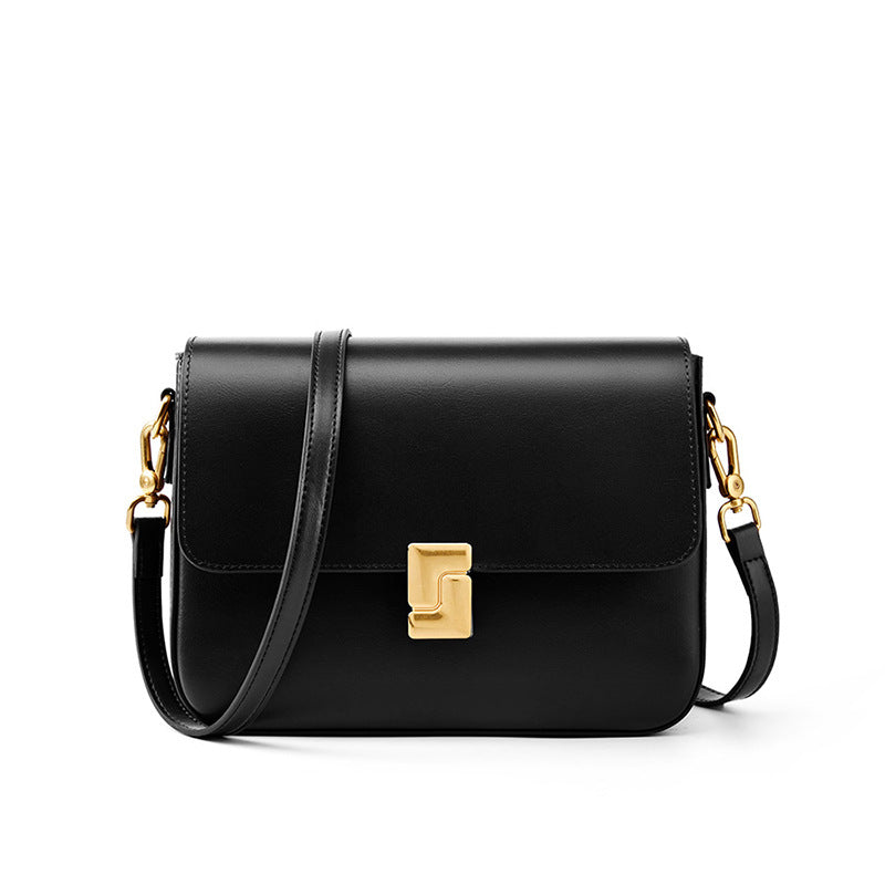 2025 Fall/Winter Genuine Leather Crossbody Bag for Work & Commute