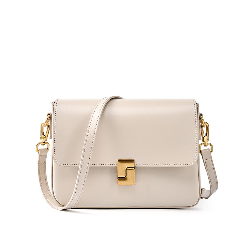 2025 Fall/Winter Genuine Leather Crossbody Bag for Work & Commute