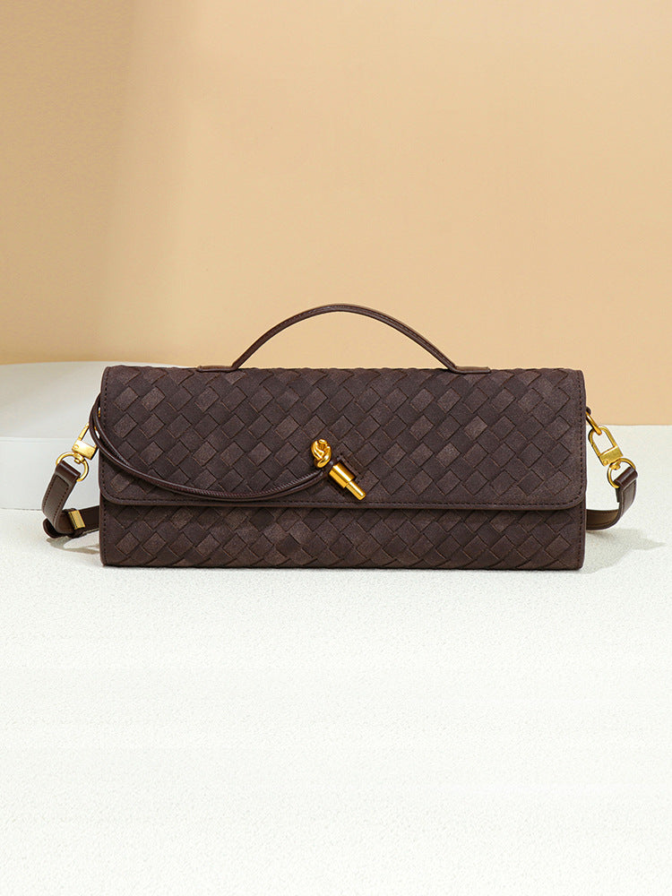 2025 Fall/Winter Woven Suede Crossbody & Evening Clutch for Women