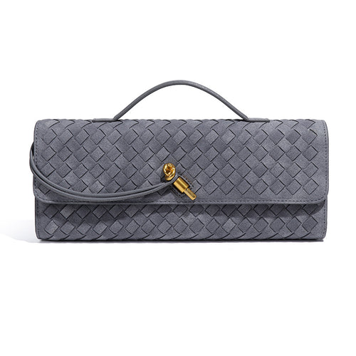 2025 Fall/Winter Woven Suede Crossbody & Evening Clutch for Women