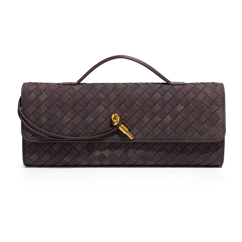 2025 Fall/Winter Woven Suede Crossbody & Evening Clutch for Women