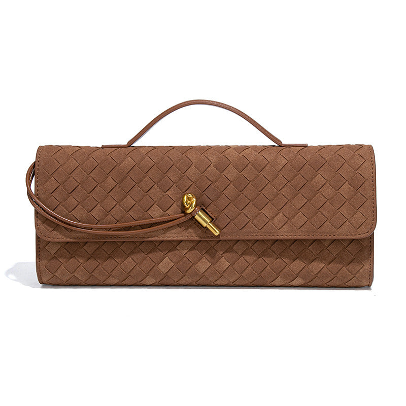 2025 Fall/Winter Woven Suede Crossbody & Evening Clutch for Women