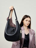 2025 Fall/Winter Minimalist Leather Underarm & Bucket Bag for Women Crescent Bucket Bag for Women